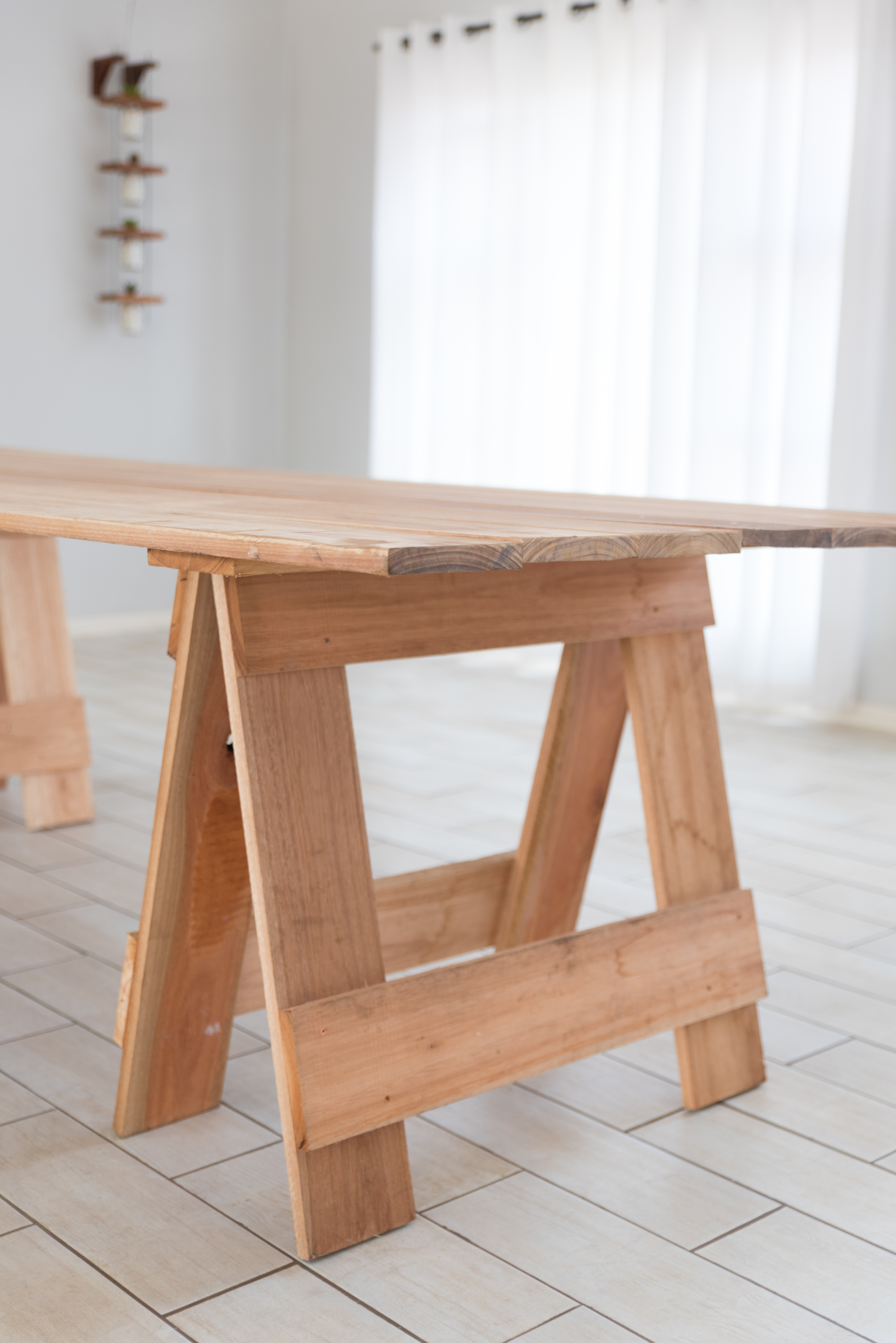 Rustic Trestle Table