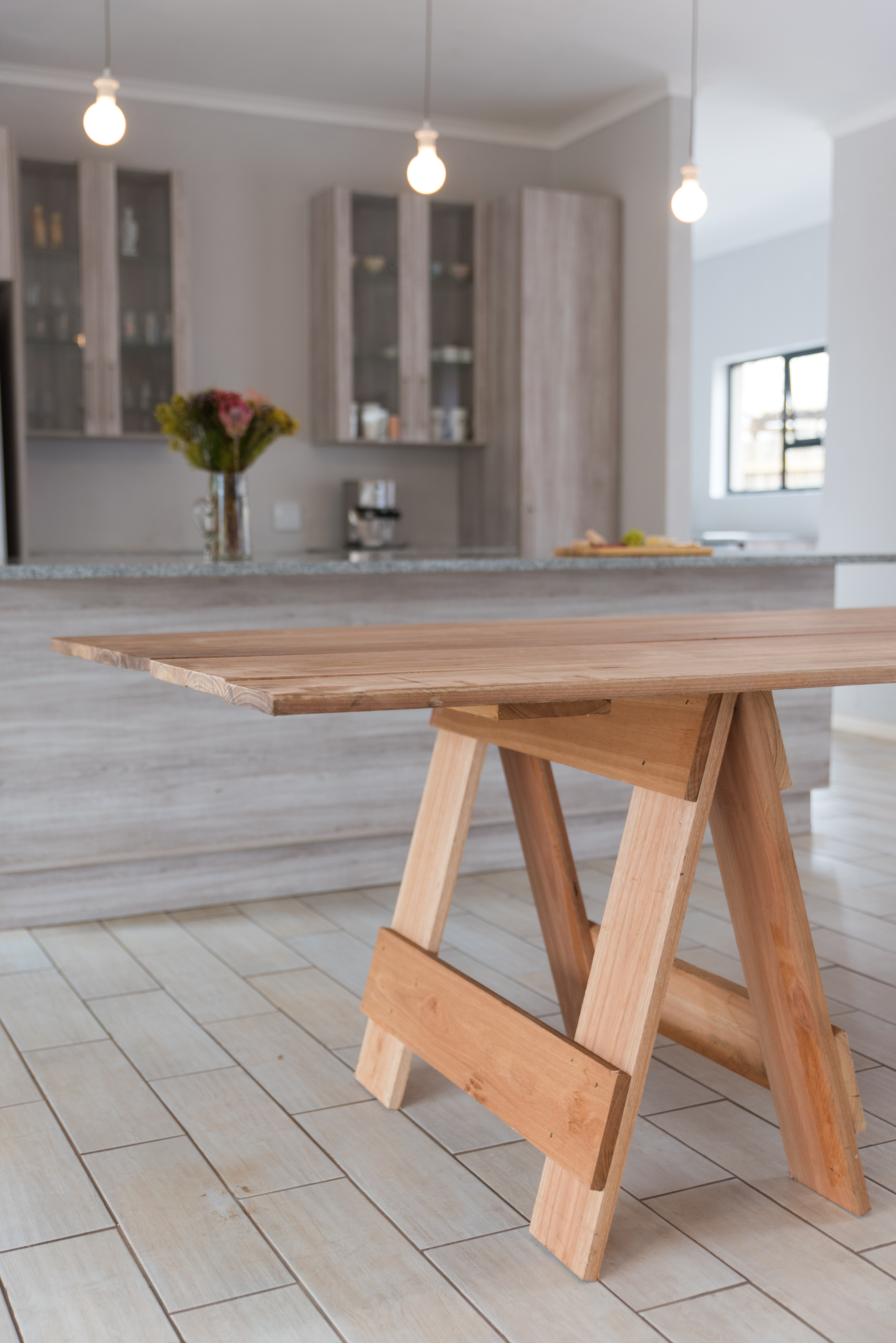 Rustic Trestle Table